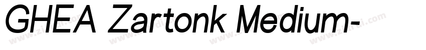 GHEA Zartonk Medium字体转换